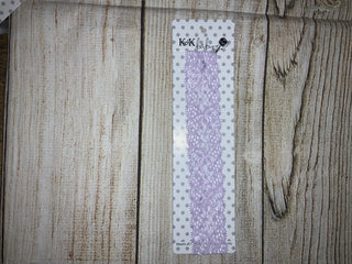 K&K Baby Lace Headband Purple