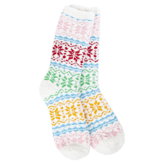 World’s Softest Socks Holiday Cozy Winter Crew Fair Isle Whimsical