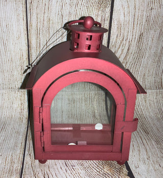 Red Metal Lantern Small