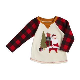 Mudpie Santa Alpine Boy Tee 12-18M