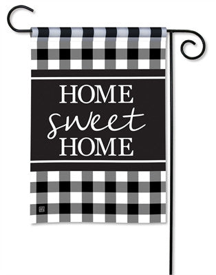 Black & White Check Garden Flag