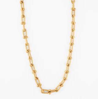 Howard's Narelle Waterproof Chunky U-Link Chain Necklace Gold