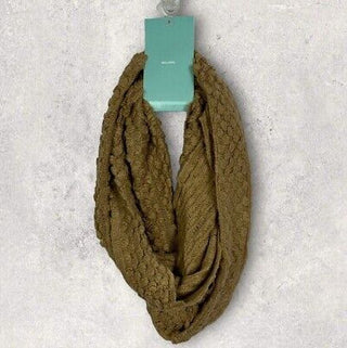 Lava Accessories Knit Infinity Scarf Tan