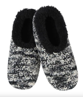Snoozies Miss Fancy Pants Slippers Black