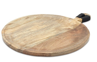 Round Mango Wood Tray, 20.5”