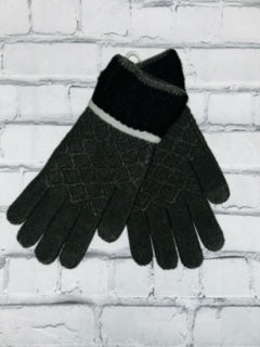 Britt's Knits Knitted Gloves Gray