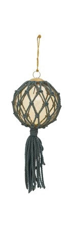 Macrame Glass Ball Ornament