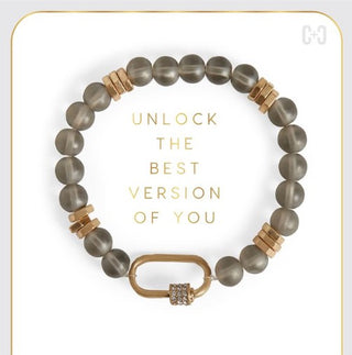 Coco & Carmen Moonstone Luxe Padlock Bracelet