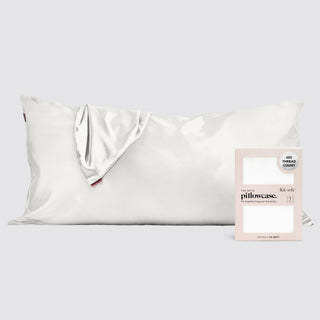 Kitsch Satin Pillowcase King Size Ivory