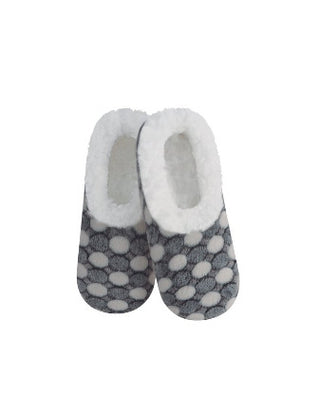 Snoozies Black Dots Slippers