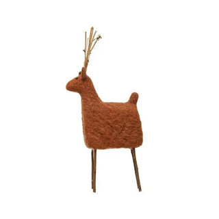 Wool Felt Twig Deer