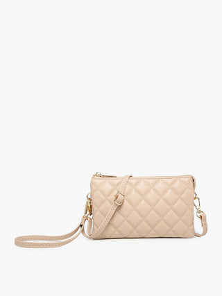 Jen & Co Riley Quilted Crossbody Tan M013QLT