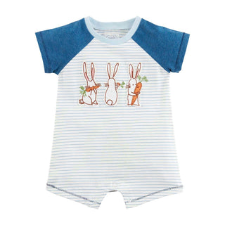 Mudpie Bunny Applique’ Shortall