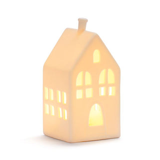LED Ceramic House Figurine