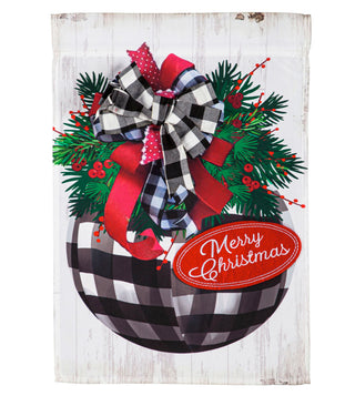 Buffalo Check Ornament Garden Applique Flag