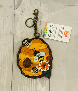 Chala 806 Key Fob/Coin Purse Bee Hive