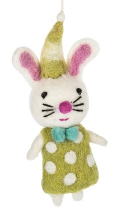 Wool Easter Friends Ornament Bunny