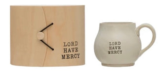 Stoneware Mug w/Wood Gift Box and Saying