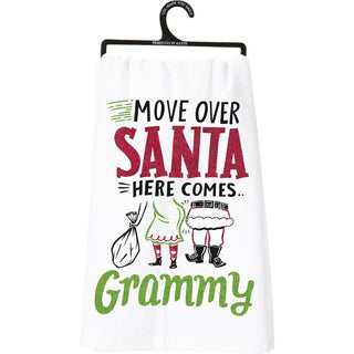 Move Over Santa Here Comes Grammy Kitchen Towel