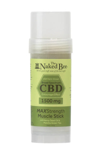 The Naked Bee CBD 1500mg MAXStrength Muscle Stick