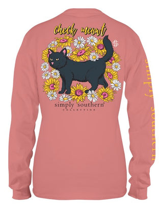 Simply Southern Check Meowt Long Sleeve XXL
