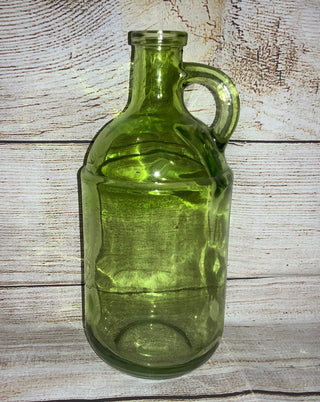 Clear Green Glass Jug