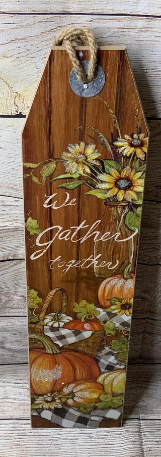 Reversible Wood Holiday/Harvest Sign