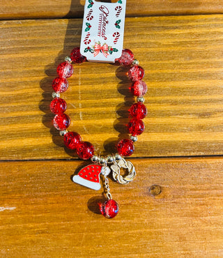 Love and Repeat Stretch Christmas Charm Bracelet Style 4