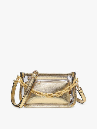 Jen & Co Jessica Crossbody Clear Gold M2226