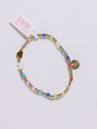 Simply Southern Bracelet Stacks G - Multicolored with Heart Jewels