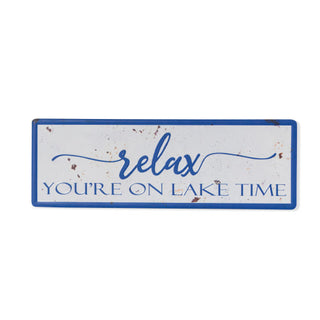 Relax You’re on Lake Time Sign