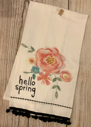Hello Spring Cotton Tea Towel