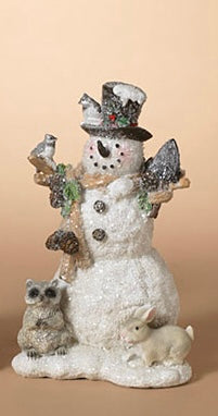 Woodland Snowman Figurine