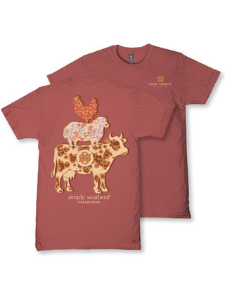 Simply Southern Farm Short Sleeve Maple