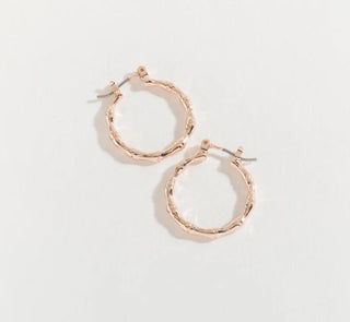 Shiny Gold Round Click Hoop Ear Sense