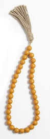 Autumn Wood Beaded Loop w/Tassel