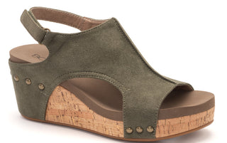 Corkys Carley Olive Suede