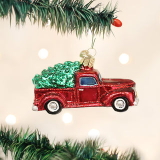 Old World Christmas Old Truck w/Tree Ornament