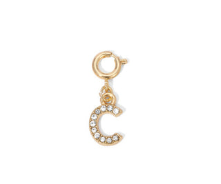 My Fun Colors Rhinestone Initial Gold C