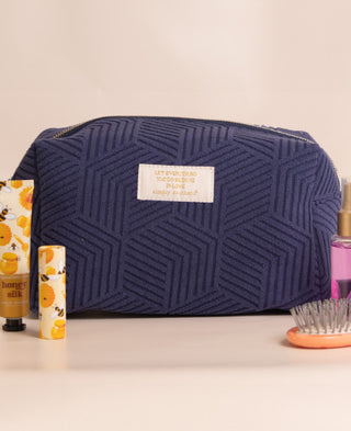 Simply Southern Terry Cosmetic Bag Navy