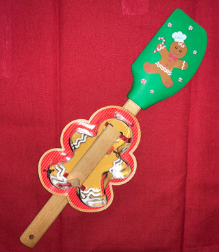 Christmas Silicone Spatula w/Cookie Cutter