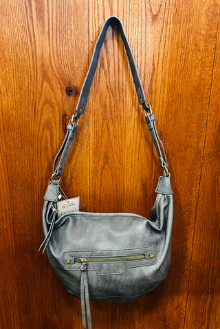 Jen & Co Leigh Hobo Bag Dusty Blue M2742