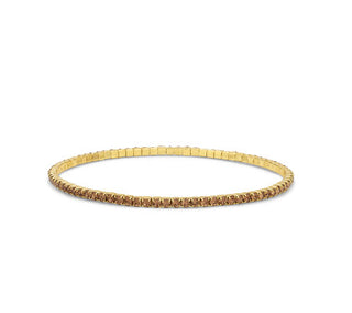 My Fun Colors Petite Crystal Tennis Bracelet Champagne/Gold