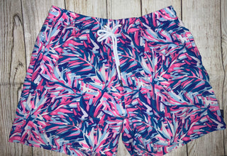 Simply Southern Stretch Performance Swim Trunks Abstract