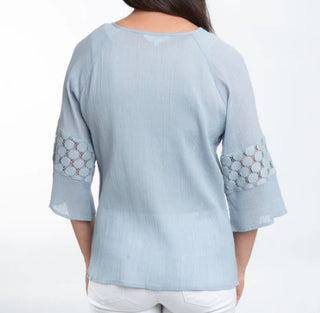 Elsie & Zoey Skylah Blouse Celestial Blue