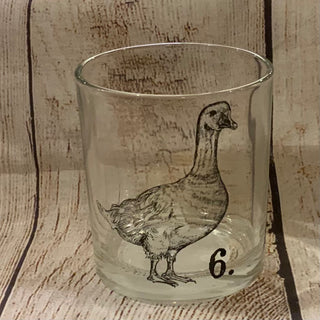 Glass Cup w/Farm Animal Decal
