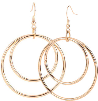 Whispers Double Circle Dangle Earrings WN003044/45