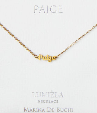 N-Z Script Name Necklace, 20"