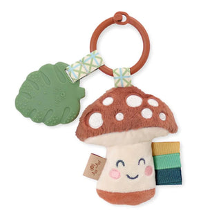 Itzy Ritzy Itzy Pal Plush + Teether Mushroom