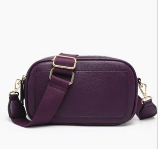 Jen & Co Sky Dual Zip Crossbody Dark Purple M2531DPP